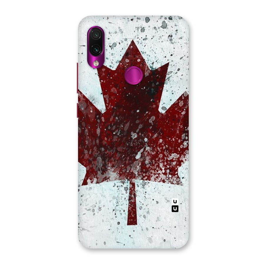 Red Maple Snow Back Case for Redmi Note 7 Pro