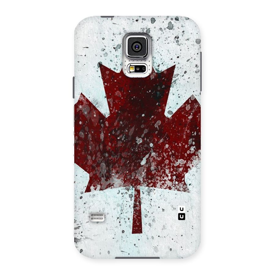 Red Maple Snow Back Case for Samsung Galaxy S5