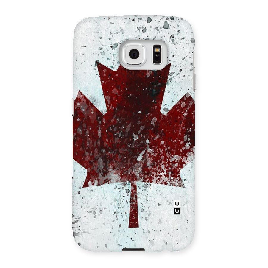 Red Maple Snow Back Case for Samsung Galaxy S6