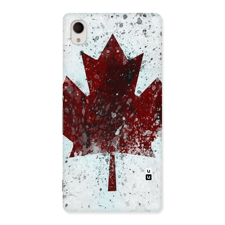 Red Maple Snow Back Case for Sony Xperia M4