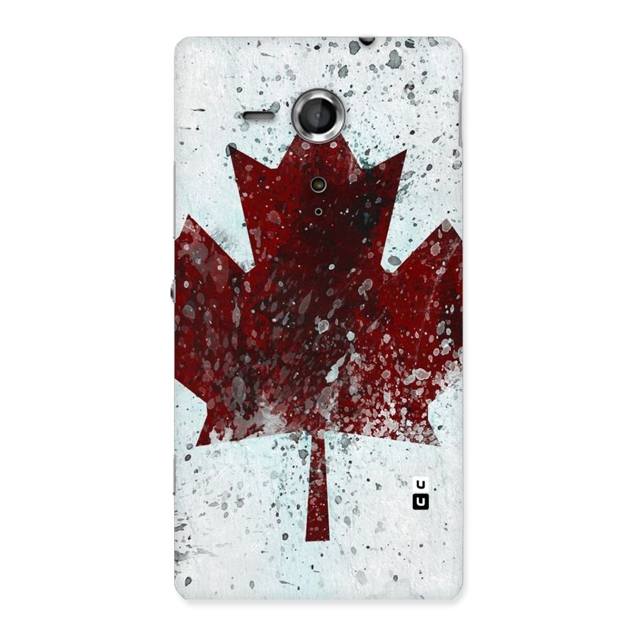 Red Maple Snow Back Case for Sony Xperia SP