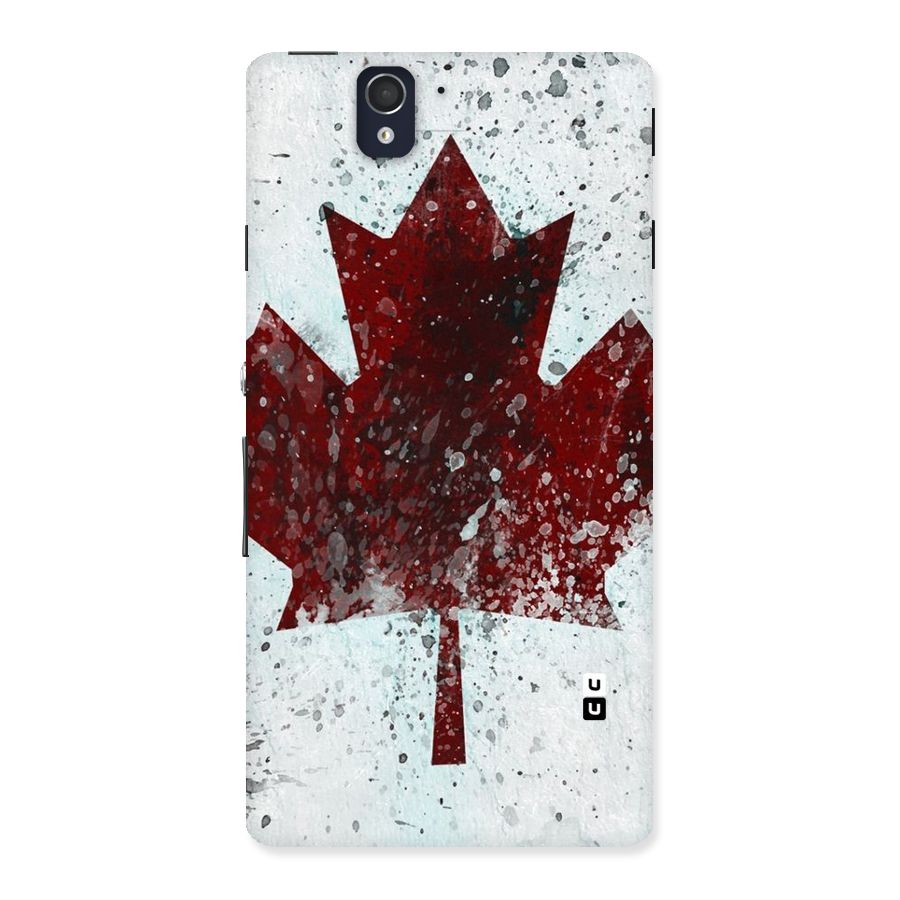 Red Maple Snow Back Case for Sony Xperia Z