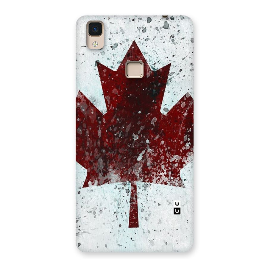 Red Maple Snow Back Case for V3 Max