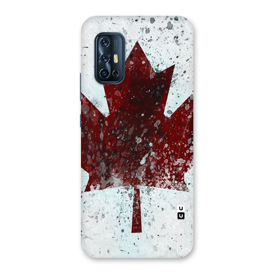 Red Maple Snow Back Case for Vivo V17