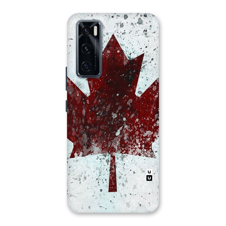 Red Maple Snow Back Case for Vivo V20 SE
