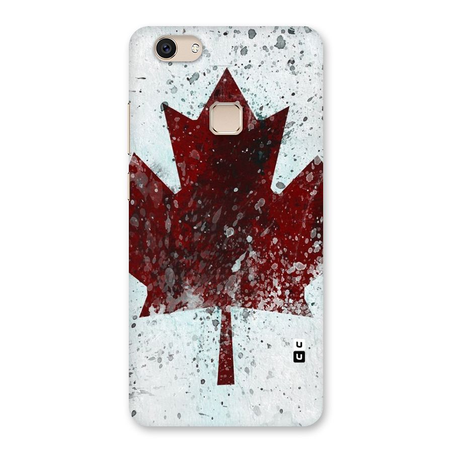 Red Maple Snow Back Case for Vivo V7