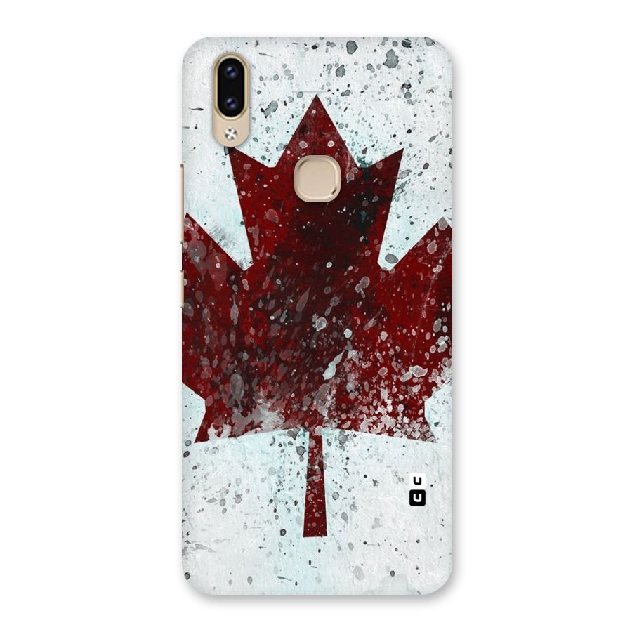 Red Maple Snow Back Case for Vivo V9 Youth