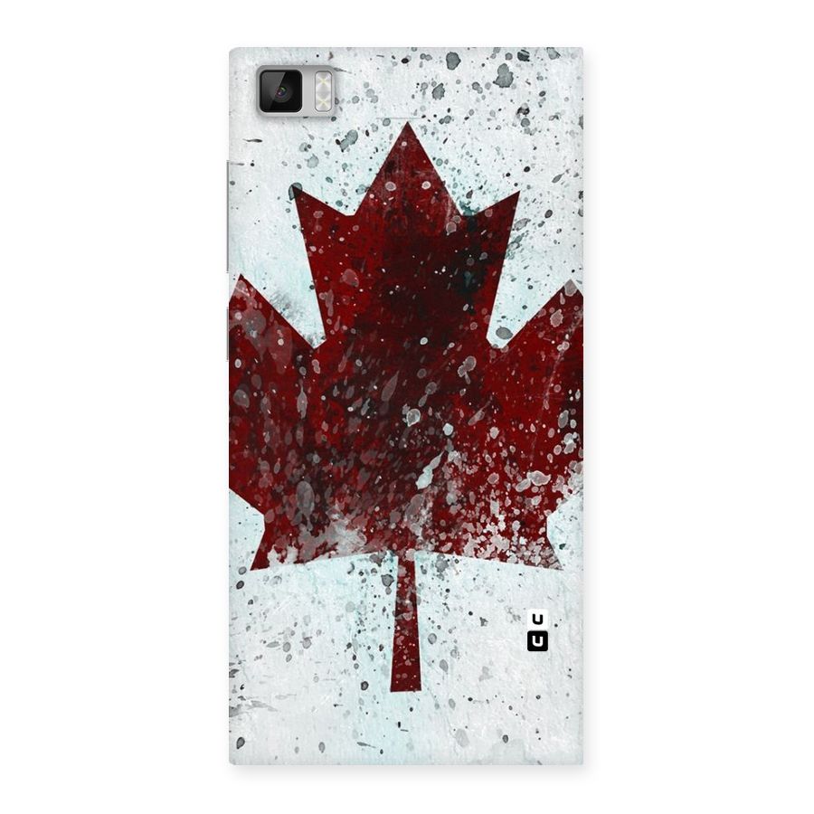 Red Maple Snow Back Case for Xiaomi Mi3