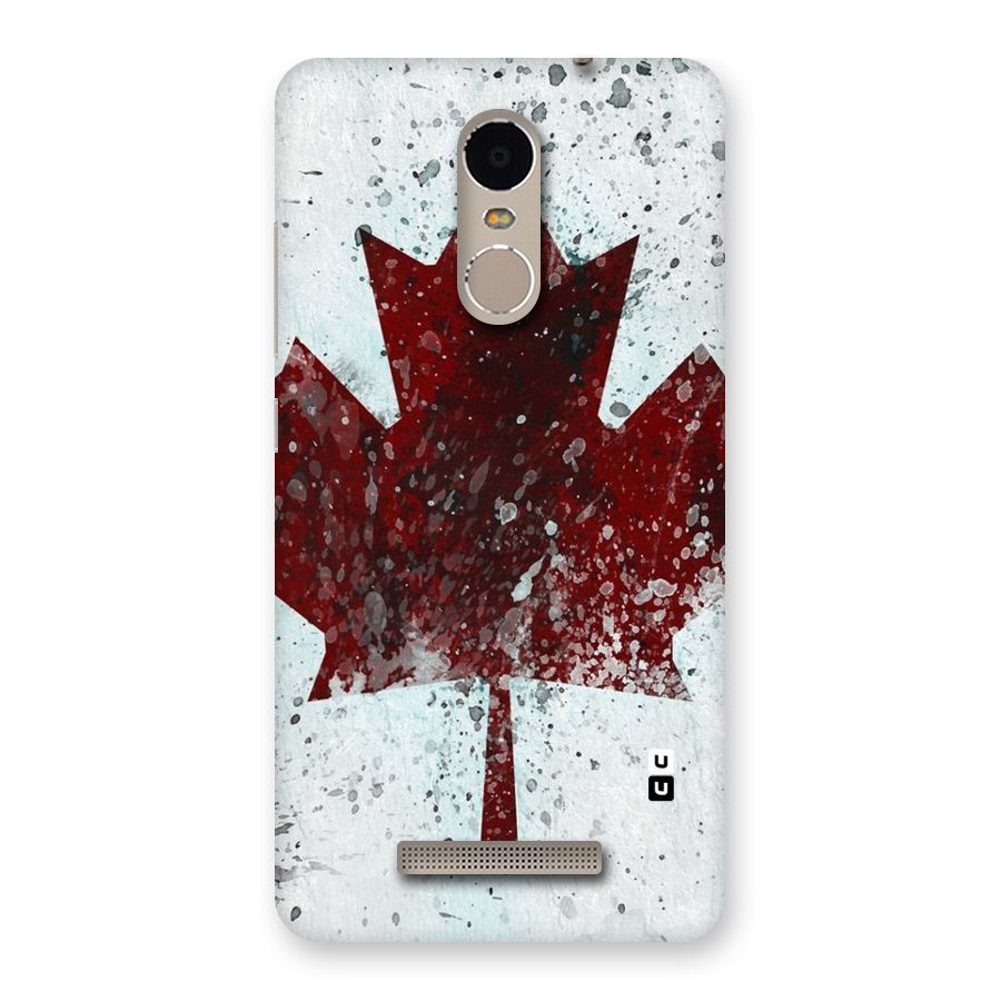 Red Maple Snow Back Case for Xiaomi Redmi Note 3