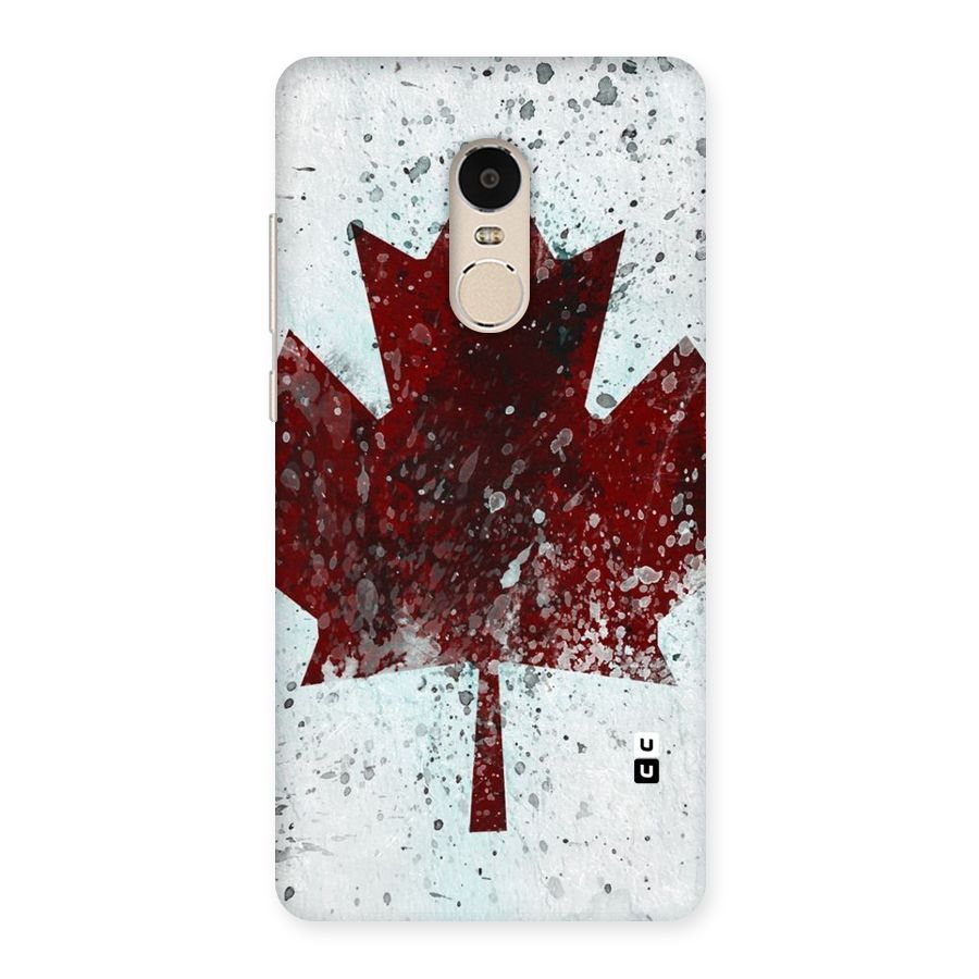 Red Maple Snow Back Case for Xiaomi Redmi Note 4