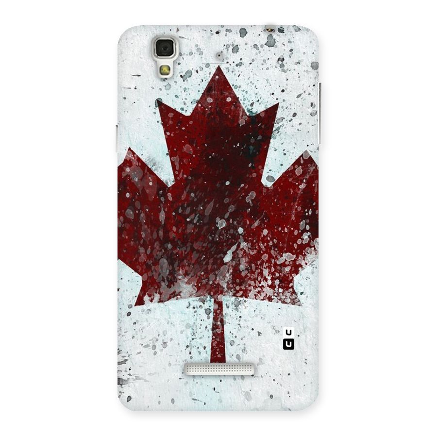 Red Maple Snow Back Case for YU Yureka Plus