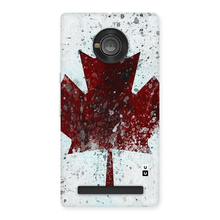 Red Maple Snow Back Case for Yu Yunique
