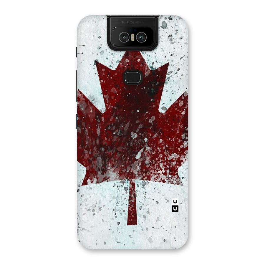 Red Maple Snow Back Case for Zenfone 6z