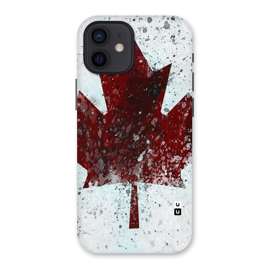 Red Maple Snow Back Case for iPhone 12