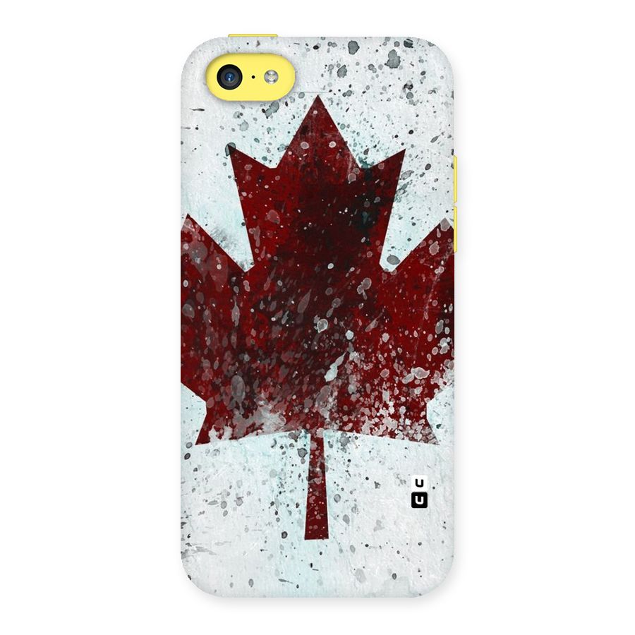 Red Maple Snow Back Case for iPhone 5C