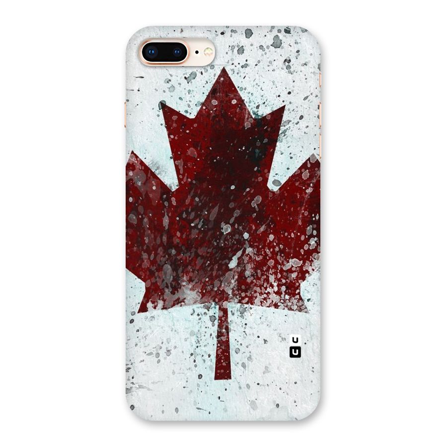 Red Maple Snow Back Case for iPhone 8 Plus