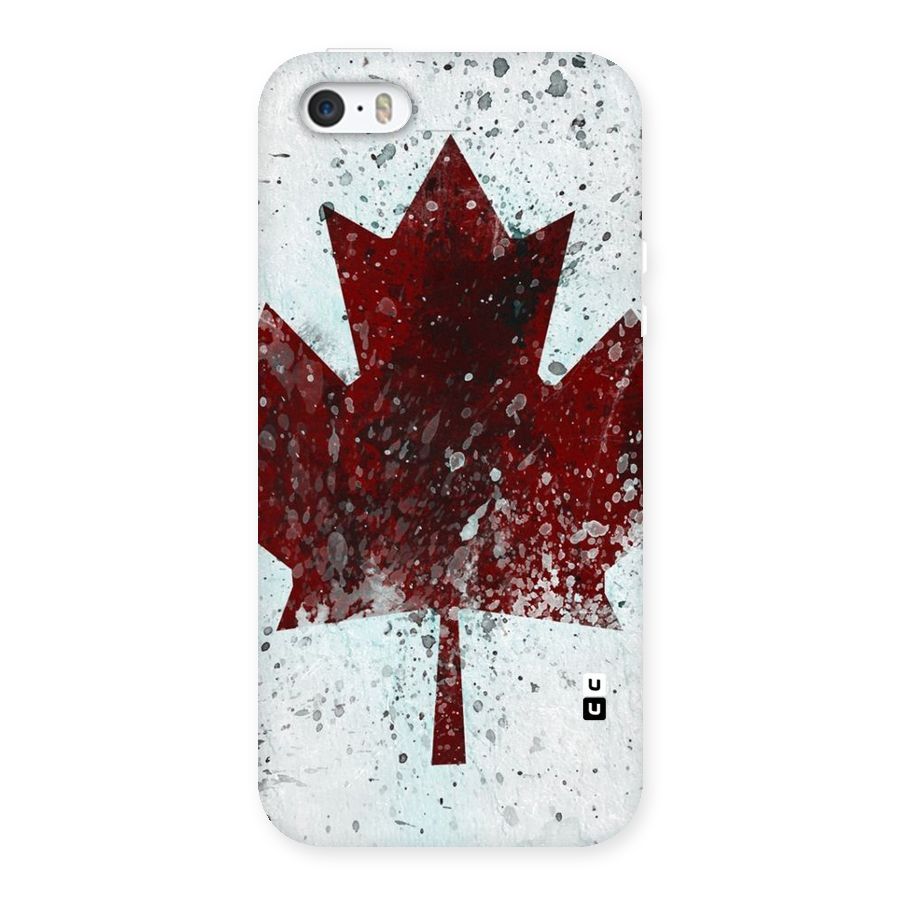 Red Maple Snow Back Case for iPhone SE