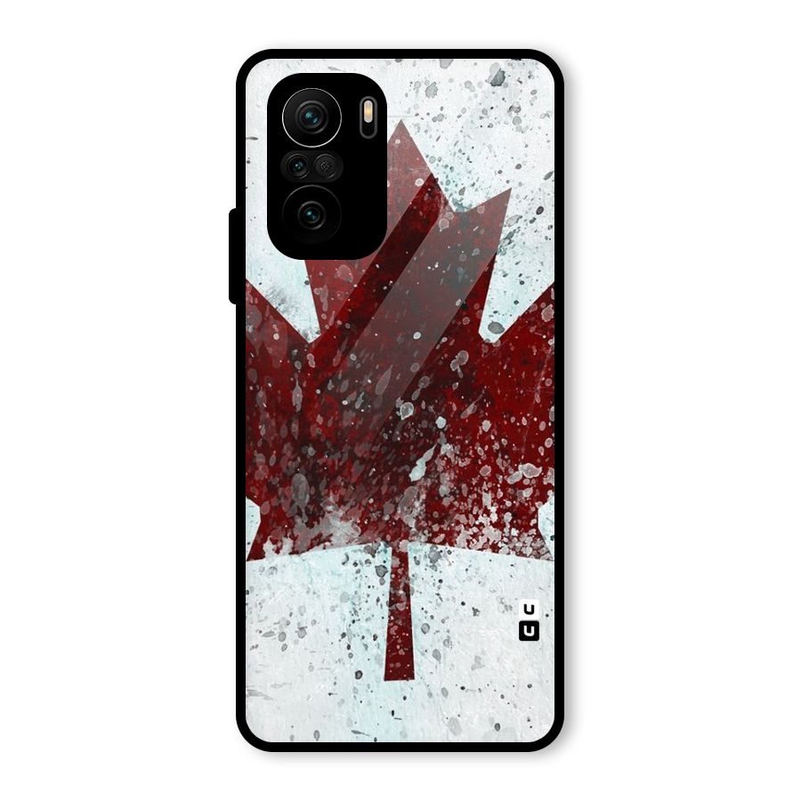 Red Maple Snow Glass Back Case for Mi 11x