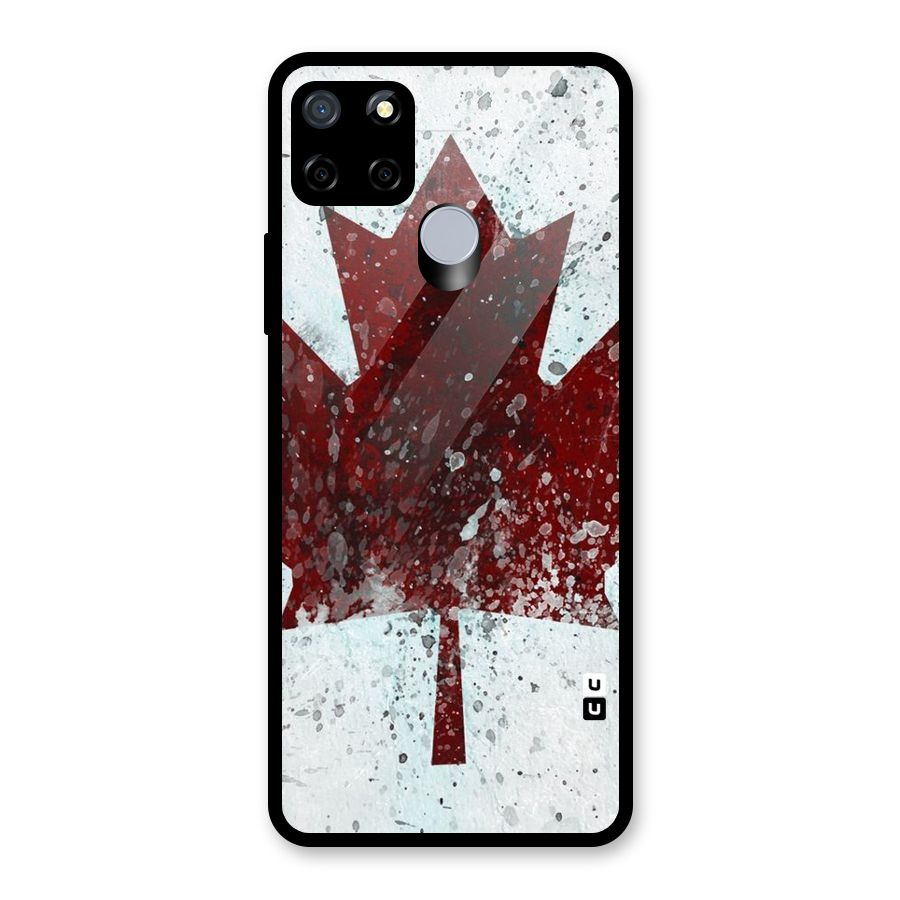 Red Maple Snow Glass Back Case for Realme Narzo 20