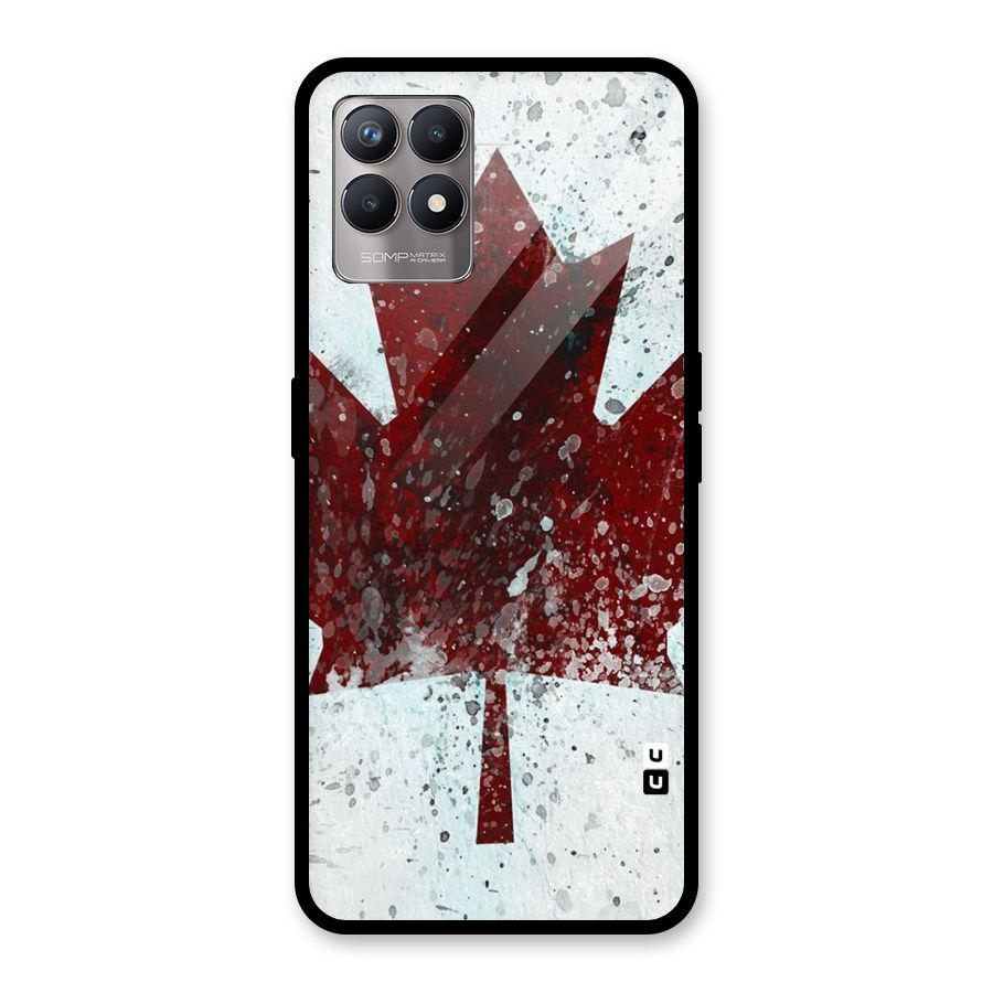 Red Maple Snow Glass Back Case for Realme Narzo 50