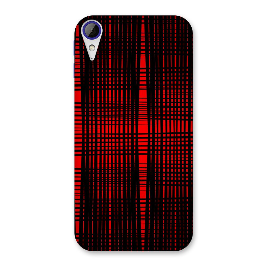 Red Net Design Back Case for Desire 830