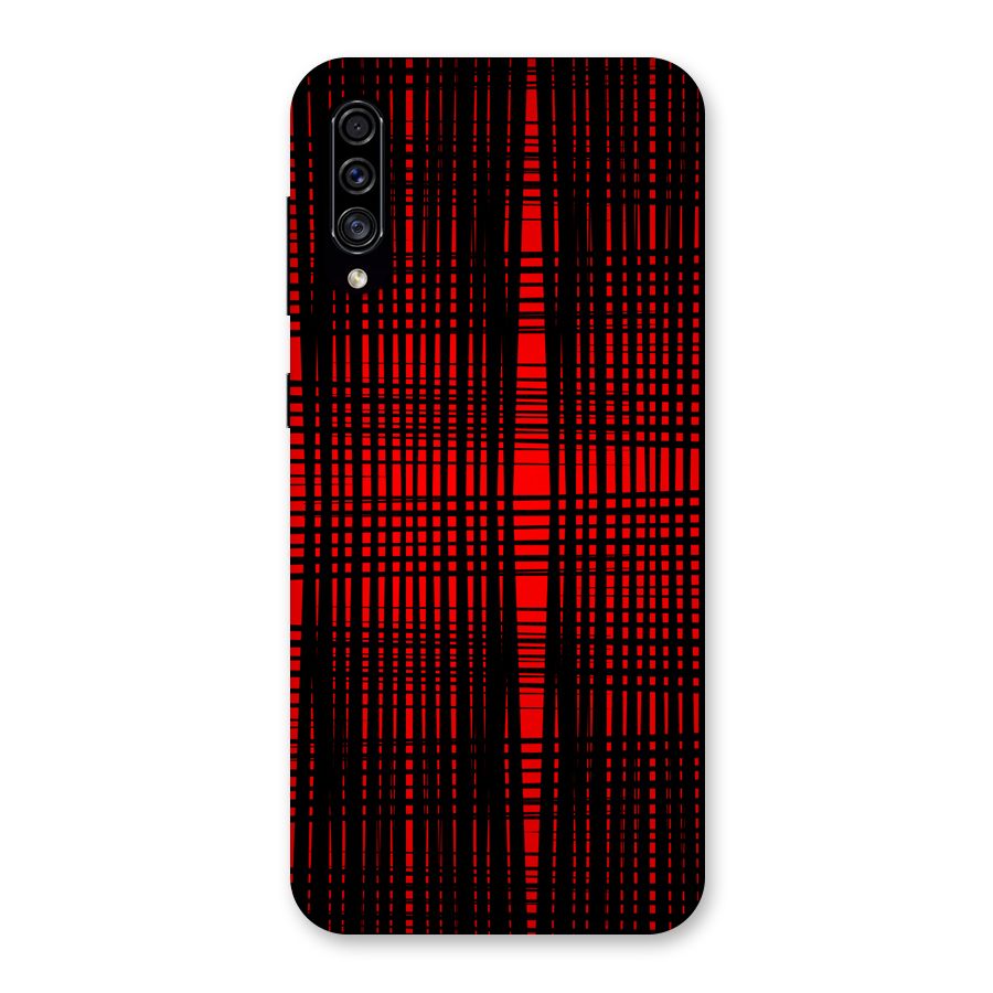 Red Net Design Back Case for Galaxy A30s