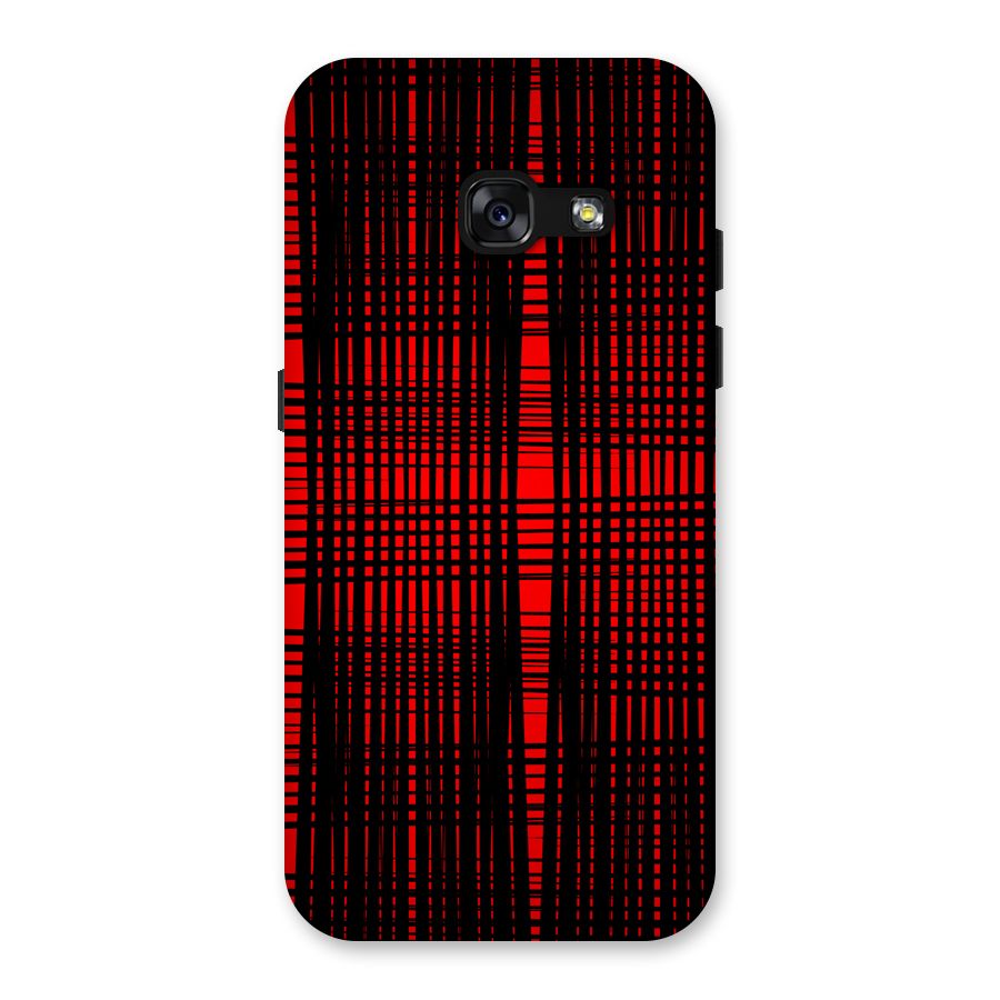 Red Net Design Back Case for Galaxy A3 (2017)