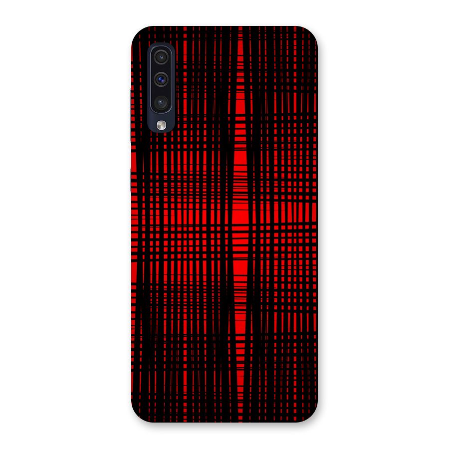 Red Net Design Back Case for Galaxy A50s