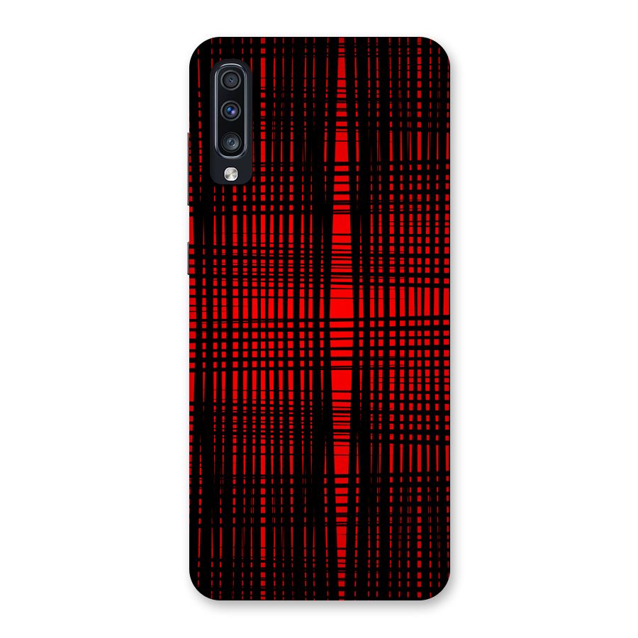 Red Net Design Back Case for Galaxy A70
