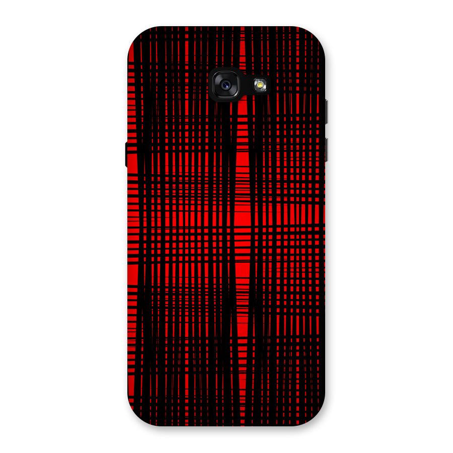 Red Net Design Back Case for Galaxy A7 (2017)