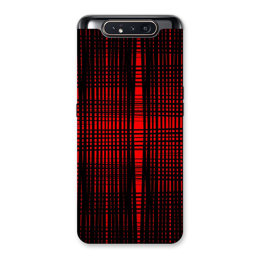 Red Net Design Back Case for Galaxy A80