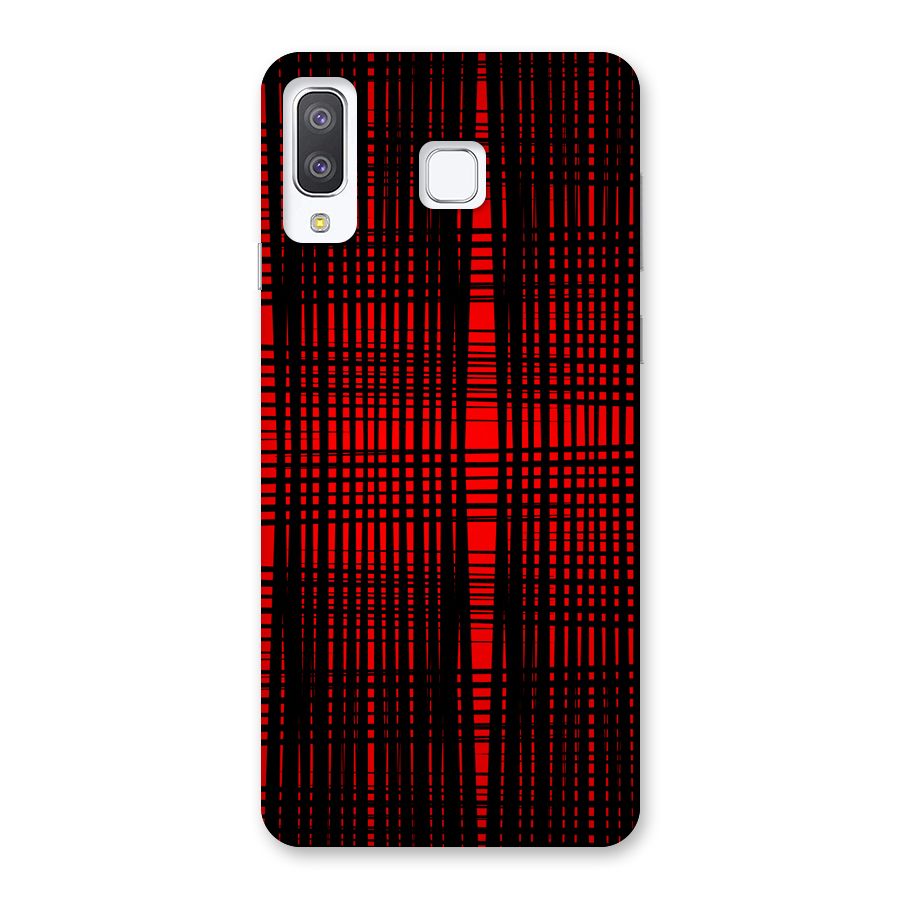 Red Net Design Back Case for Galaxy A8 Star