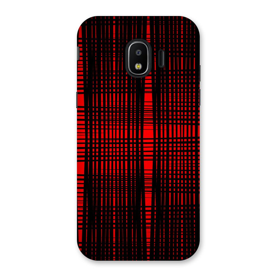 Red Net Design Back Case for Galaxy J2 Pro 2018