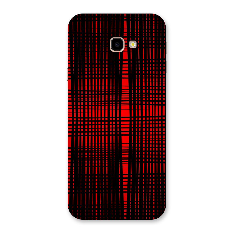 Red Net Design Back Case for Galaxy J4 Plus