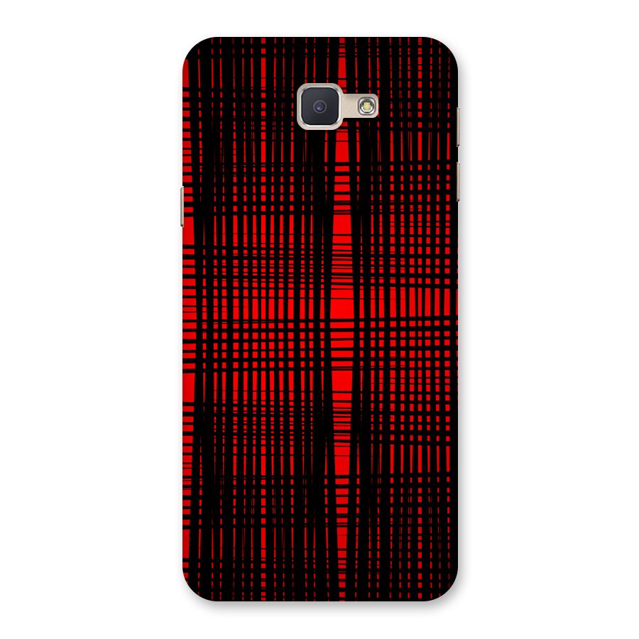 Red Net Design Back Case for Galaxy J5 Prime