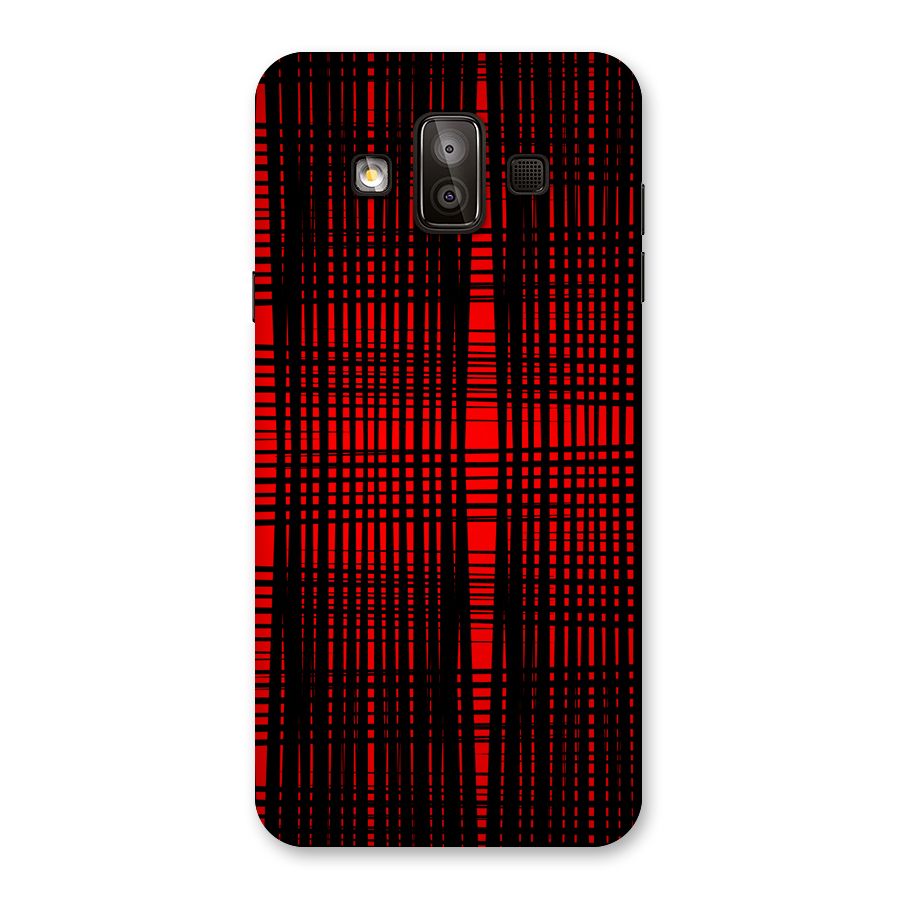 Red Net Design Back Case for Galaxy J7 Duo