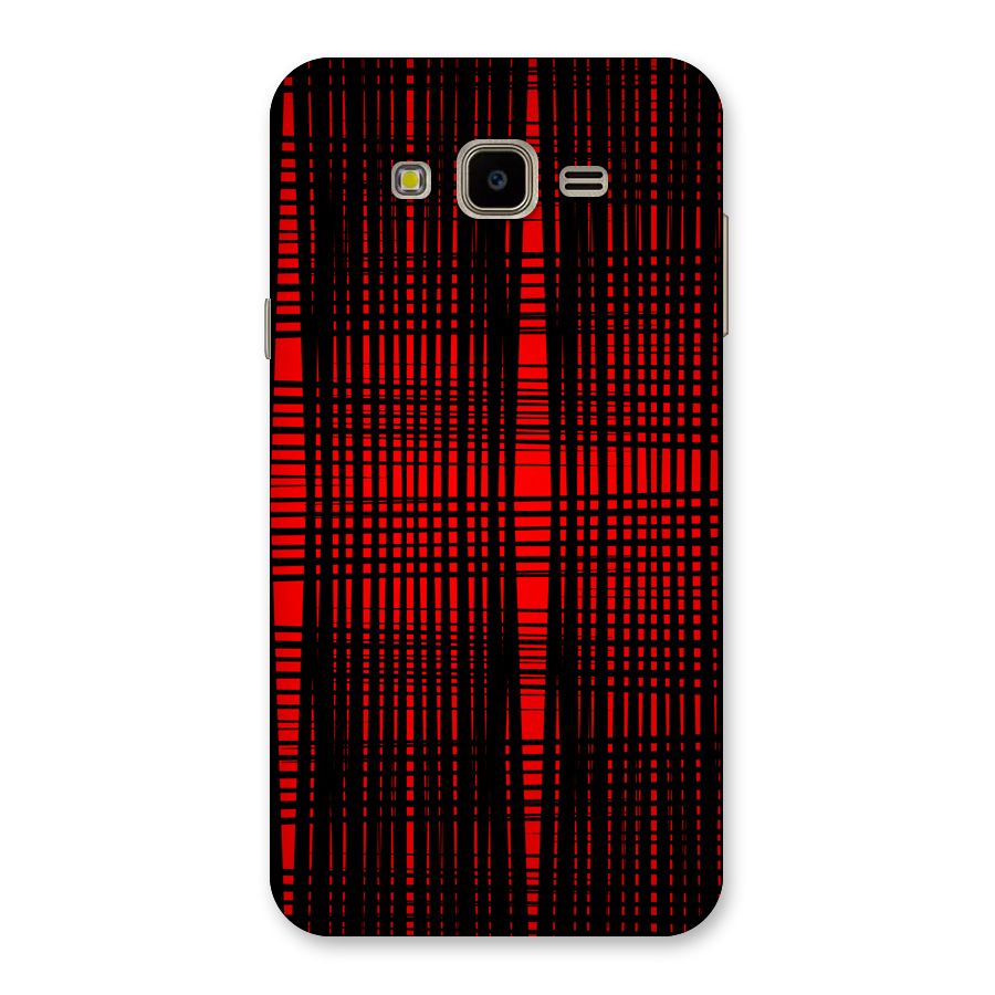 Red Net Design Back Case for Galaxy J7 Nxt