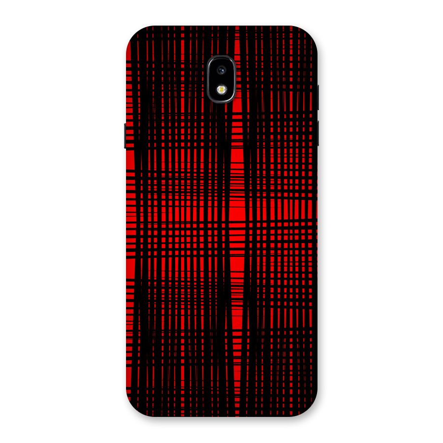 Red Net Design Back Case for Galaxy J7 Pro