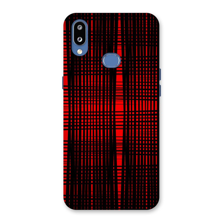Red Net Design Back Case for Galaxy M01s