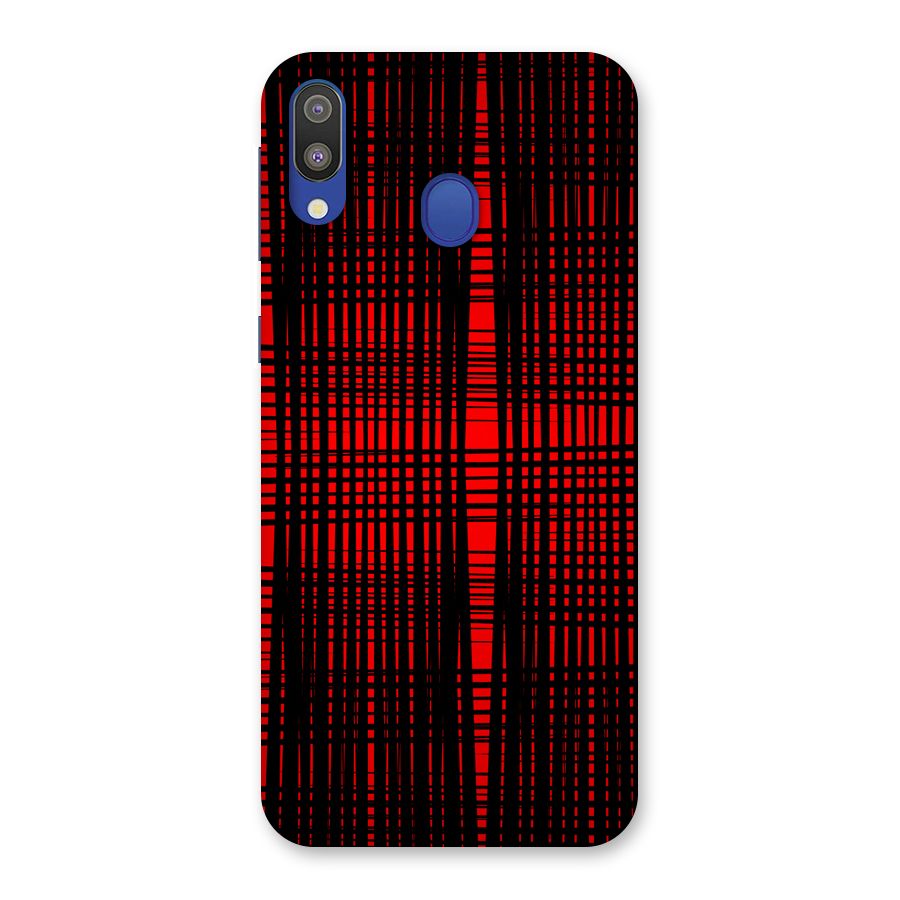 Red Net Design Back Case for Galaxy M20