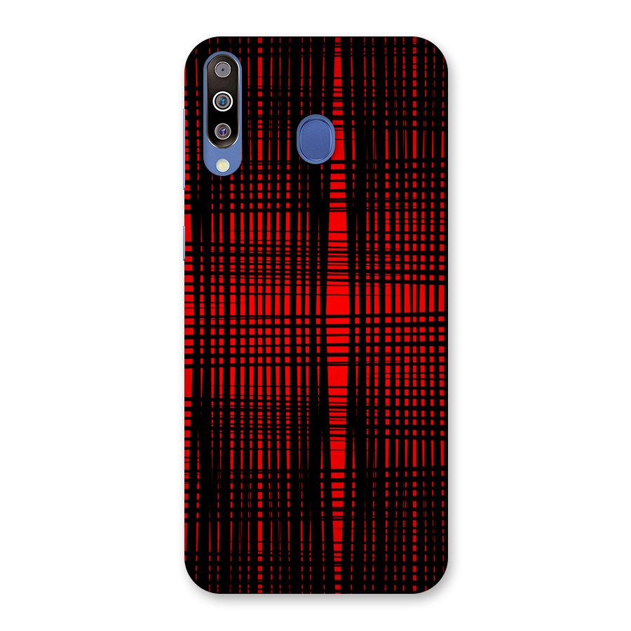 Red Net Design Back Case for Galaxy M30