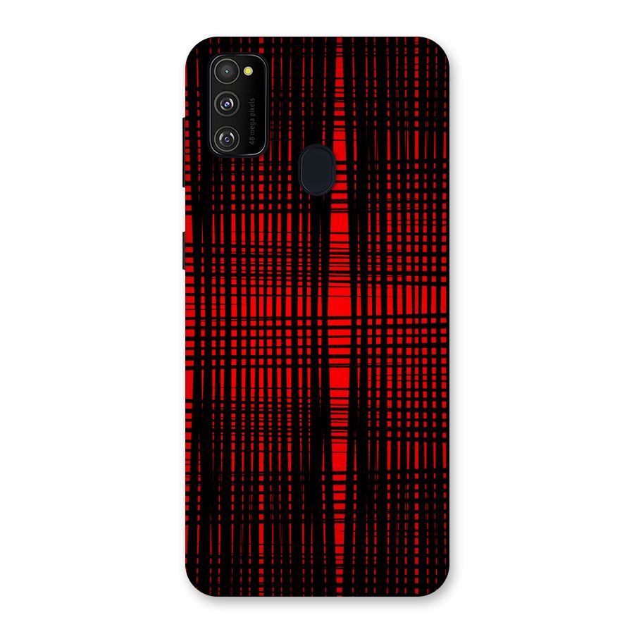 Red Net Design Back Case for Galaxy M30s