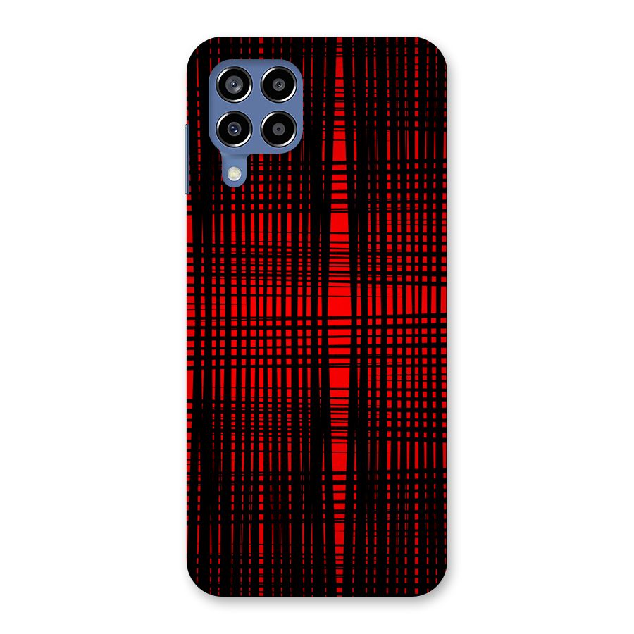 Red Net Design Back Case for Galaxy M53 5G