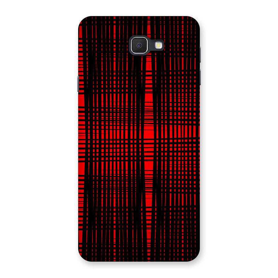 Red Net Design Back Case for Galaxy On7 2016