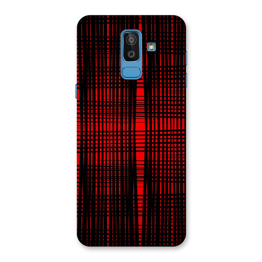 Red Net Design Back Case for Galaxy On8 (2018)