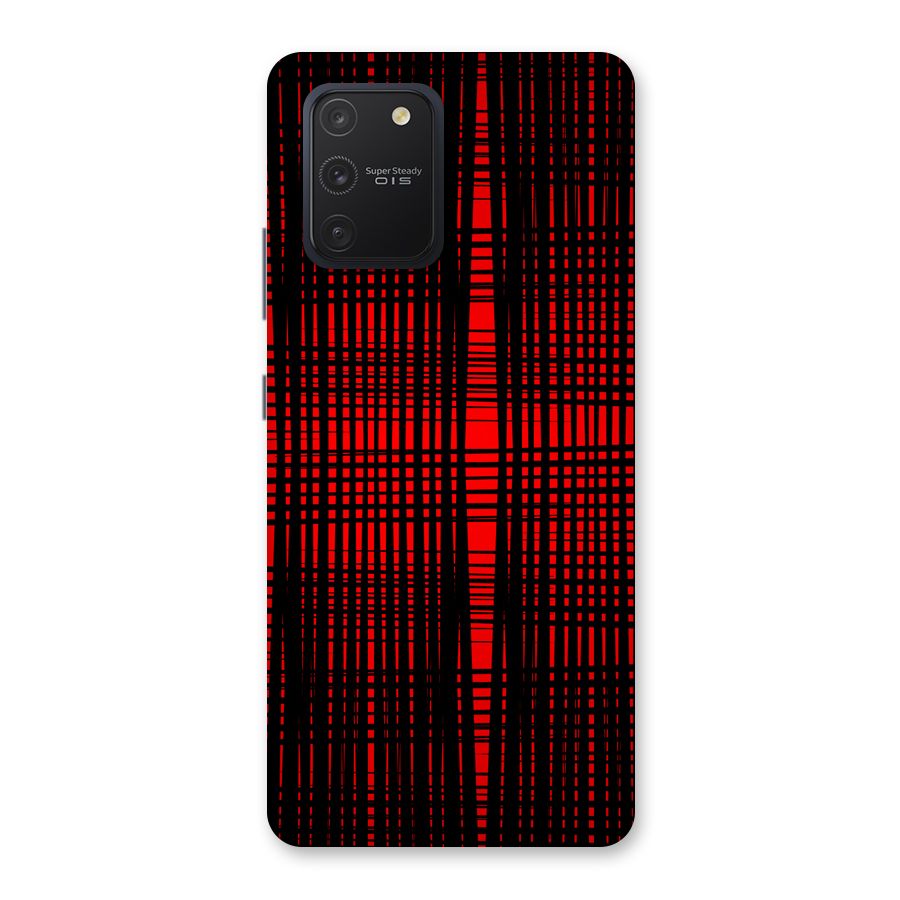 Red Net Design Back Case for Galaxy S10 Lite