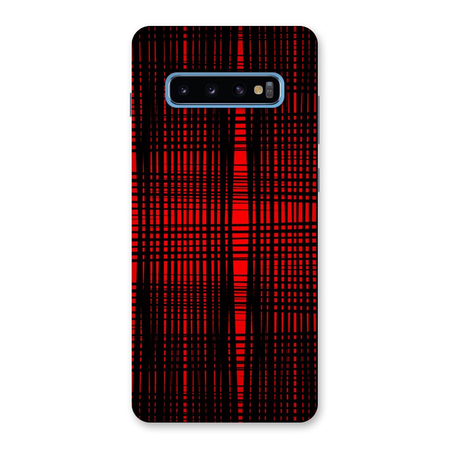 Red Net Design Back Case for Galaxy S10 Plus