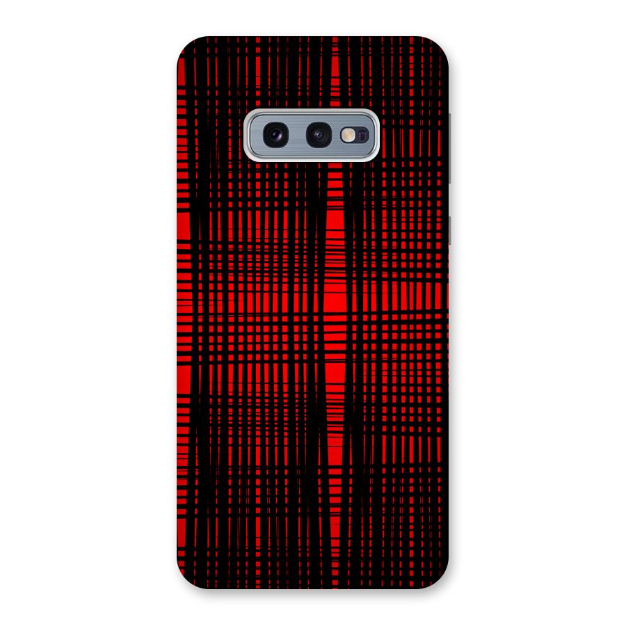 Red Net Design Back Case for Galaxy S10e