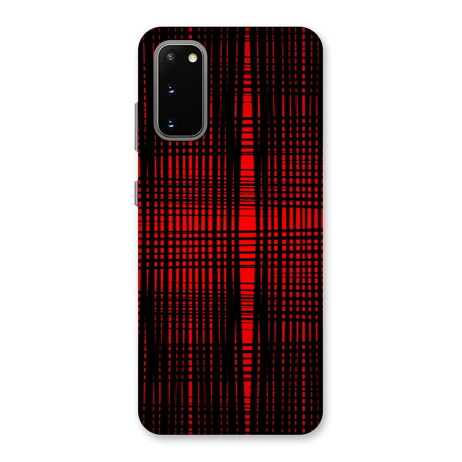 Red Net Design Back Case for Galaxy S20