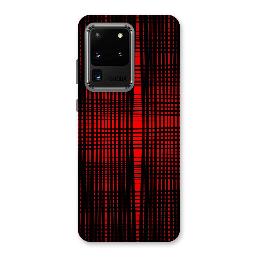 Red Net Design Back Case for Galaxy S20 Ultra